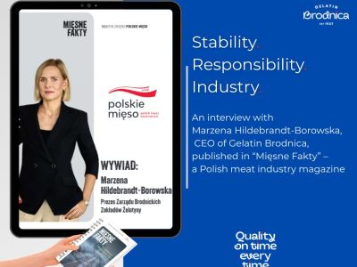Wywiad CEO Gelatin Brodnica w „Mięsne Fakty”